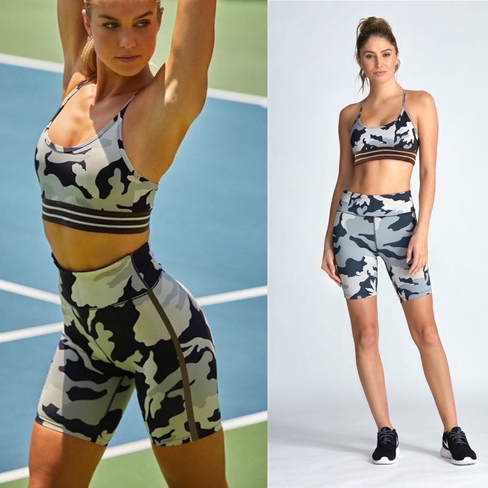 🆕 Noli Yoga Cacao Camo Bike Shorts